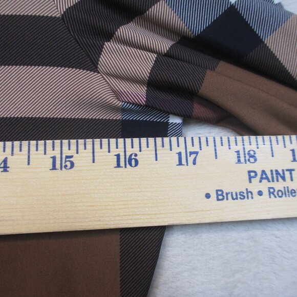 Burberry Plaid Logo-Print Check Embroidered C8 Stretch Jersey Bodysuit Sz M - Picture 16 of 17